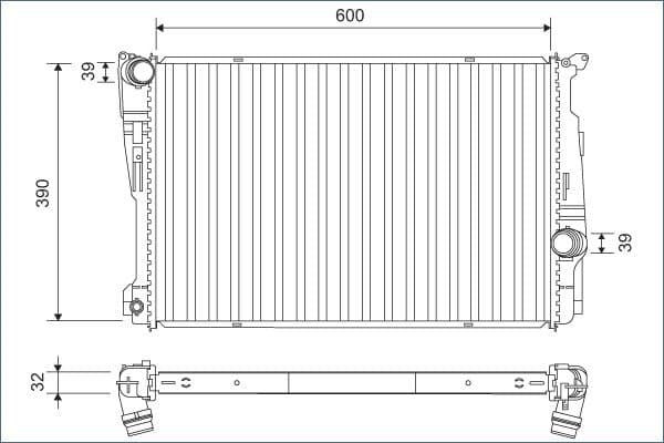 Radiators, Motora dzesēšanas sistēma VALEO 701162 1