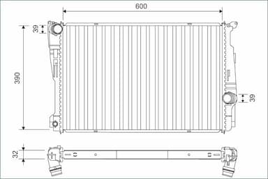 Radiators, Motora dzesēšanas sistēma VALEO 701162 1