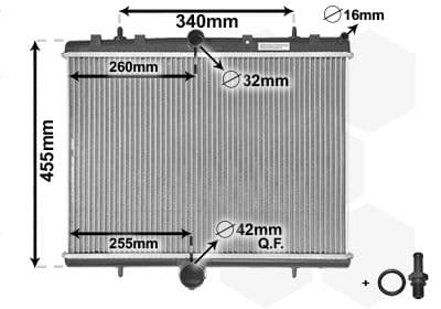 Radiators, Motora dzesēšanas sistēma VAN WEZEL 40002314 1