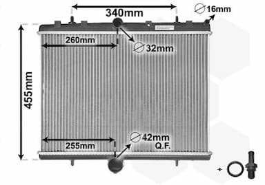 Radiators, Motora dzesēšanas sistēma VAN WEZEL 40002314 1