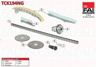 Sadales vārpstas piedziņas ķēdes komplekts FAI AutoParts TCK194NG 1