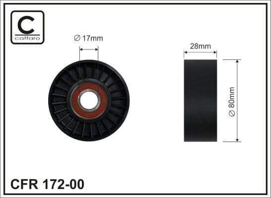 Parazīt-/Vadrullītis, Ķīļrievu siksna CAFFARO 172-00 1