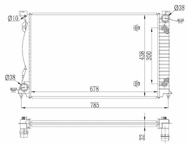 Radiators, Motora dzesēšanas sistēma NRF 53023 1