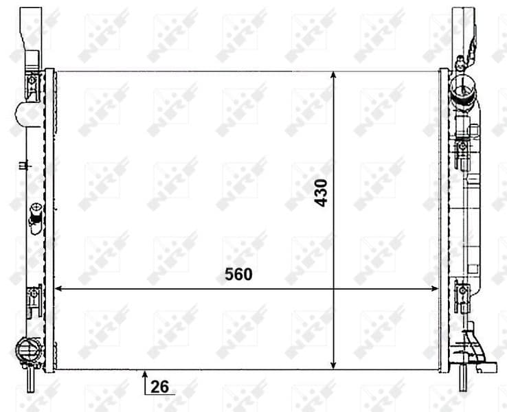 Radiators, Motora dzesēšanas sistēma NRF 53001 1