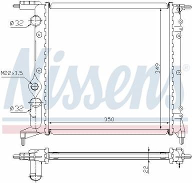 Radiators, Motora dzesēšanas sistēma NISSENS 639261 5