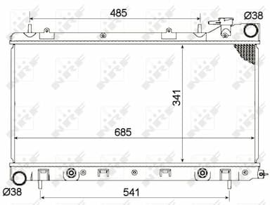 Radiators, Motora dzesēšanas sistēma NRF 53095 2