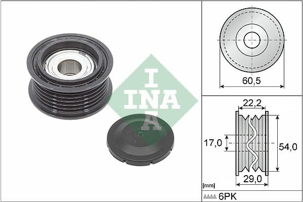 Parazīt-/Vadrullītis, Ķīļrievu siksna Schaeffler INA 532 0854 10 1