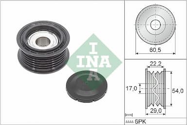 Parazīt-/Vadrullītis, Ķīļrievu siksna Schaeffler INA 532 0854 10 1