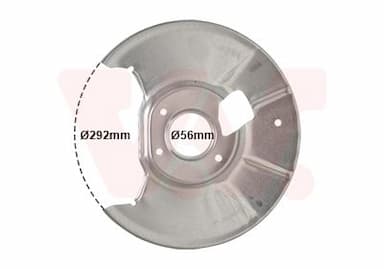 Dubļu sargs, Bremžu disks VAN WEZEL 2754373 1