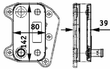 Eļļas radiators, Motoreļļa MAHLE CLC 52 000P 2