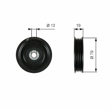 Spriegotājrullītis, Ķīļrievu siksna GATES T39184 1