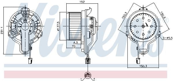 Salona ventilators NISSENS 87648 1