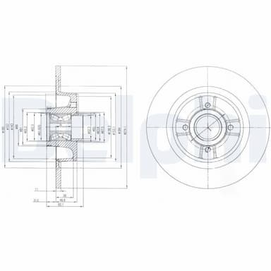 Bremžu diski DELPHI BG9029RS 1