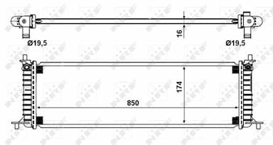 Radiators, Motora dzesēšanas sistēma NRF 58790 5