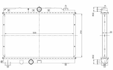 Radiators, Motora dzesēšanas sistēma NRF 55306 4