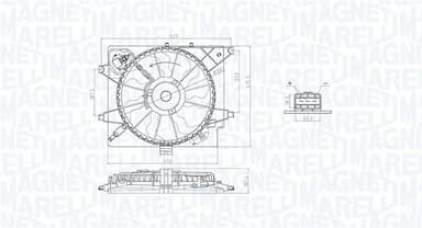 Ventilators, Motora dzesēšanas sistēma MAGNETI MARELLI 069422789010 1