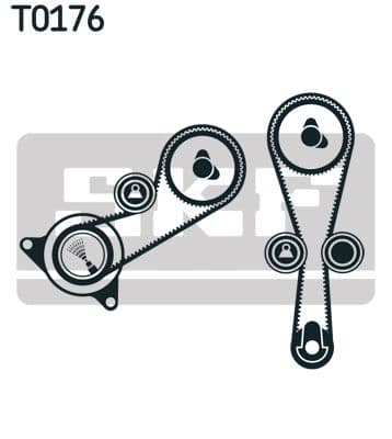 Zobsiksnas komplekts SKF VKMA 07304 2