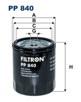 Degvielas filtrs FILTRON PP 840 1