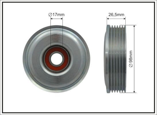 Spriegotājrullītis, Ķīļrievu siksna CAFFARO 500237 1