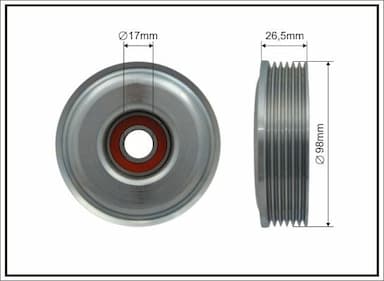 Spriegotājrullītis, Ķīļrievu siksna CAFFARO 500211 1