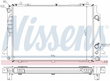 Radiators, Motora dzesēšanas sistēma NISSENS 60467A 6