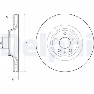 Bremžu diski DELPHI BG9955 1