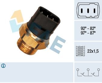 Termoslēdzis, Radiatora ventilators FAE 38150 1