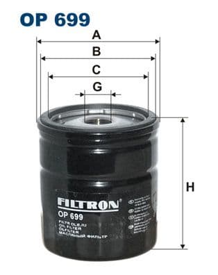 Eļļas filtrs FILTRON OP 699 1