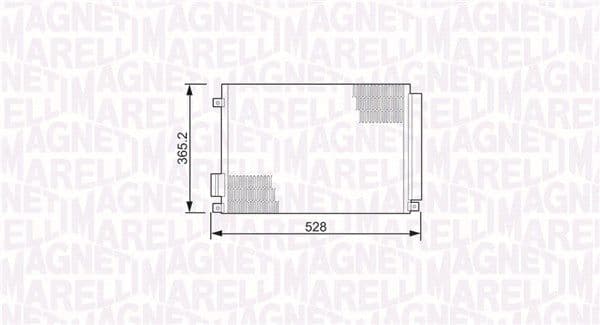 Kondensators, Gaisa kond. sistēma MAGNETI MARELLI 350203497000 1