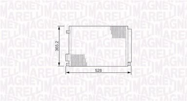 Kondensators, Gaisa kond. sistēma MAGNETI MARELLI 350203497000 1