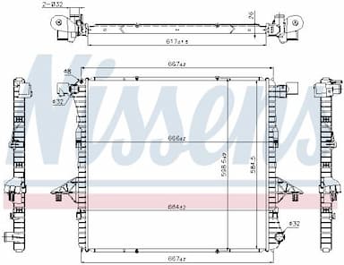 Radiators, Motora dzesēšanas sistēma NISSENS 65298 5