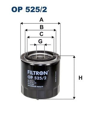 Eļļas filtrs FILTRON OP 525/2 1