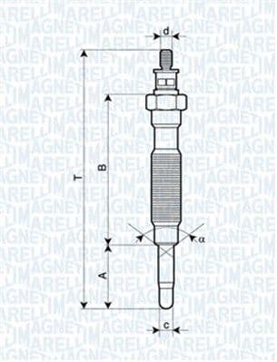 Kvēlsvece MAGNETI MARELLI 062900072304 1