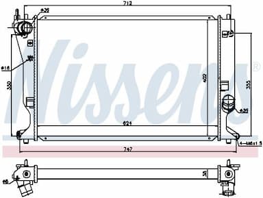 Radiators, Motora dzesēšanas sistēma NISSENS 64695 5