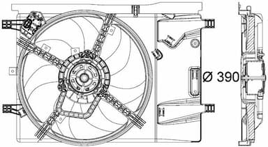 Ventilators, Motora dzesēšanas sistēma MAHLE CFF 183 000P 2