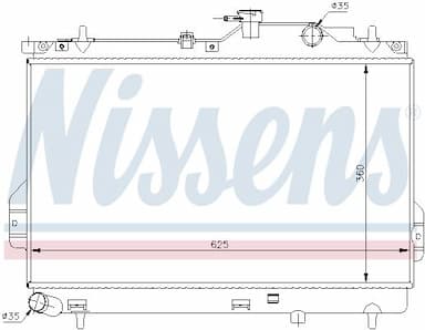 Radiators, Motora dzesēšanas sistēma NISSENS 67484 5