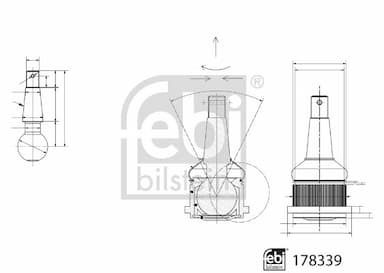 Balst-/Virzošais šarnīrs FEBI BILSTEIN 178339 2