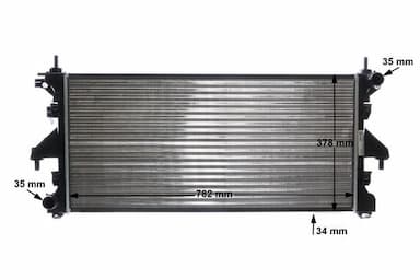 Radiators, Motora dzesēšanas sistēma MAHLE CR 886 000S 15