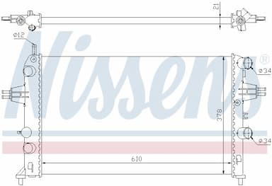 Radiators, Motora dzesēšanas sistēma NISSENS 63091 6