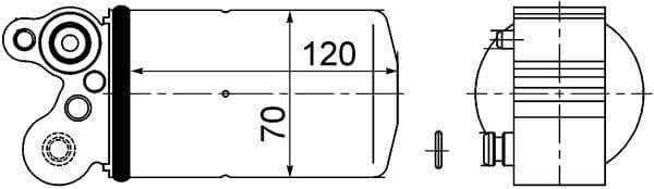 Sausinātājs, Kondicionieris MAHLE AD 101 000S 1