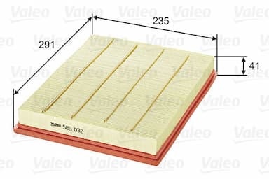 Gaisa filtrs VALEO 585032 1