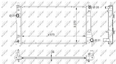 Radiators, Motora dzesēšanas sistēma NRF 59205 1