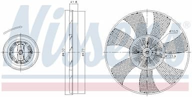 Sajūgs, Radiatora ventilators NISSENS 86221 5