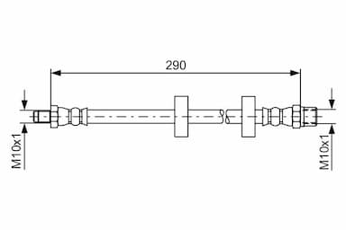 Bremžu šļūtene BOSCH 1 987 476 334 1
