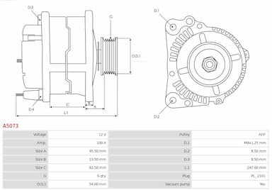 Ģenerators AS-PL A5073 5