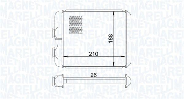 Siltummainis, Salona apsilde MAGNETI MARELLI 350218407000 1