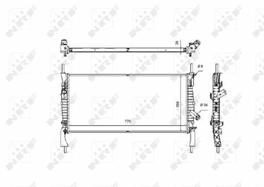 Radiators, Motora dzesēšanas sistēma NRF 53746 5