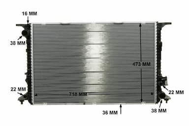 Radiators, Motora dzesēšanas sistēma MAHLE CR 1022 000P 9