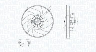 Ventilators, Motora dzesēšanas sistēma MAGNETI MARELLI 069422756010 1