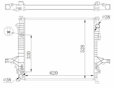 Radiators, Motora dzesēšanas sistēma NRF 550019 1